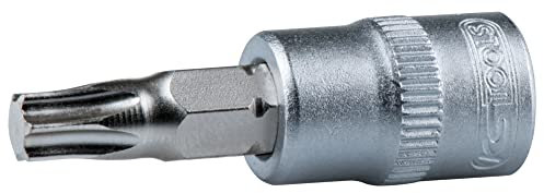 KS Tools 922.3933 - Douille tournevis TORX® 3/8'', L.50 mm - T30 - Gamme ULTIMATE® - En Chrome Vanadium - Finition chromée satinée