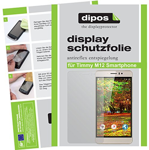dipos 6x Displayschutzfolie matt für Timmy M12 Smartphone