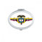 DIYthinker Peru-Flagge National Emblem Oval Compact Make-up Taschenspiegel Tragbare Nette Kleine Hand Spiegel Geschenk Mehrfarbig