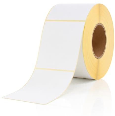 Labelident Papier Etiketten 102 x 152 mm - 950 Etiketten auf Rolle, 76 mm Kern, Zebra formatgleich, stark selbstklebend für Thermotransferdrucker
