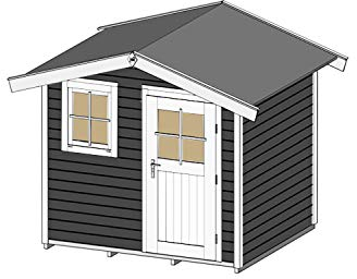 Weka Weka Gartenhaus 123 Gr. 1, anthrazit