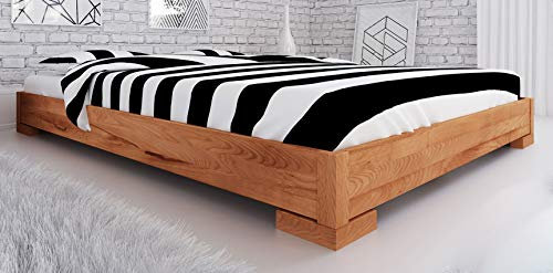 Doppelbett Kapiti 10 Kernbuche massiv geölt - Liegefläche: 160 x 200 cm (B x L)