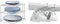 Metaltex Rinconera, Plata, Blanco, 3 Alturas + Space Line Estante apilable de Cocina, 45x19x18 cm, Blanco