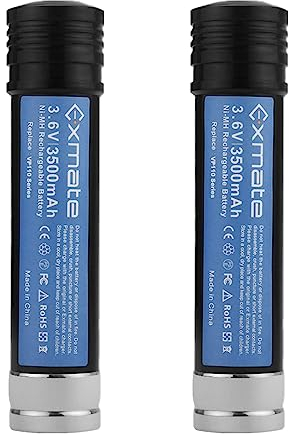 Exmate 3.6V 3.5Ah VP100 Battery for Black & Decker Versapak VP100 VP130 VP100C VP105 VP105C VP110 VP110C VP143 2PCS