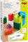 HABA 305463-3D-Legespiel Würfelmix, Holzspielzeug zum Legen und Stapeln, 19 Holzbausteine, 10 Vorlagekarten zum Nachbauen, Spielzeug ab 3 Jahren