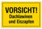 Aluverbund Hinweis Schild 30x20cm Wetterfest Kratzfest Rostfrei UV beständig - Dachlawinen und Eiszapfen