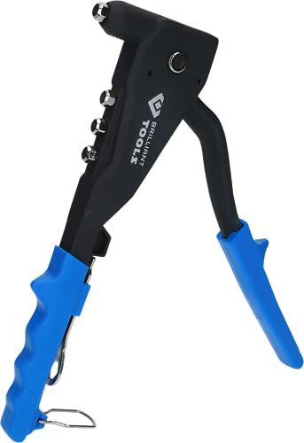 BRILLIANT TOOLS BT066901 Handnietzange für Ø 2,4-3,2-4,0-4,8 mm Nieten [Powered by KS Tools]