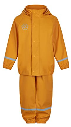 Color Kids Unisex Kinder Rain Set Solid Pu Regenjacke, Kadmiumgelb, 92