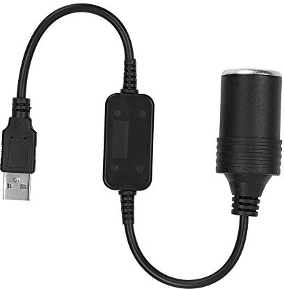 USB EIN männliches zu 12V Auto Zigarettenanzünder Buchse Buchse Konverter Kabel, Auto Zigarettenanzünder Konverter männlich zu weiblich 5V zu 12V