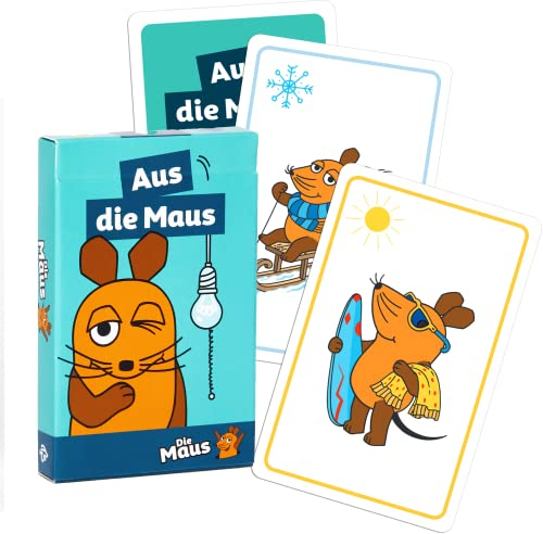 TS Spielkarten | Aus die Maus Spiel für Kinder ab 3 Jahre - wie Schwarzer Peter. Motive aus der Sendung mit der Maus und dem Elefanten - Leinen