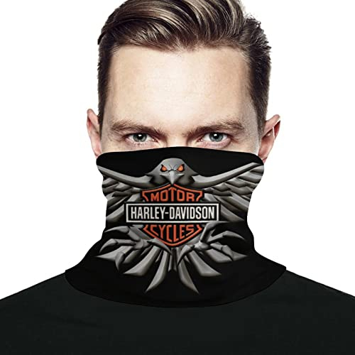 Harley Davidson Multifunktionstuch Kopfbedeckung Bandana Waschbar Gesichtsbedeckungen Halstuch Kopftuch Radfahren Motorrad Sturmhaube Gesichtsbedeckung Neck Gaiter Stirnband Tube Schlauchschal für UV