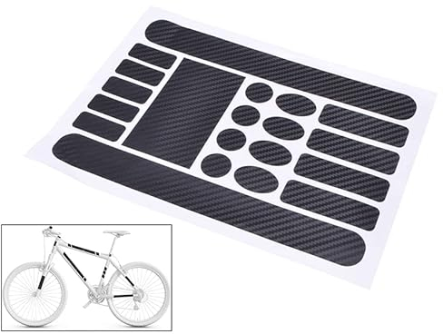 Generisch Lackschutzfolie Carbon Rahmenschutz Set für Ihr Fahrrad