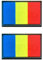 2 St. Rumänien Flagge Patch- Taktisch Rumänisch Nationales Emblem, Bestickter Aufnäher mit Verschluss, Militär Bänder für Rucksäcke Kleidung Taschen Uniform Weste Jersey Reisen