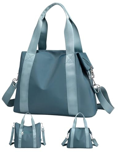 LIVACASA Sac a Main Femme, 13.4 inch A4 Hydrofuge 2 en 1 Sac Cabas et Sacs Bandoulière,Multifonctionnel de Grande Capacité Tote Bag Sac Ordinateur pour Les Cours,Travailler et Le Shopping