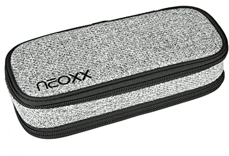 neoxx - Catch Schlamperbox Wool The World - Schlampermäppchen für Schulkinder mit stylischem Design - Federmäppchen mit Zwei Reißverschlussfächern