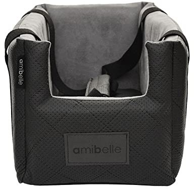 BOUTIQUE ZOO Hunde Armlehn Auto | Universal Autositz Waschbar Abriebfest, Autositz Hund für Mittelkonsol, Vordersitz, Beifahrersitz, Rückbank | Hundetasche, für Kleine Hunde | Farbe: Schwarz