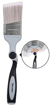 ROLLINGDOG 2.5Inch Adjustable Angled Paint Brush for Walls - Lock at Any of 6 Available Angles to Paint Along Ceilings Or Hard to Reach Areas with Precision