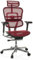 hjh OFFICE Bürostuhl ergonomisch ERGOHUMAN GEN2 Originales Design, 24h Einsatz Bürosessel mit Flexibler Lordosenstütze, Netz Rot