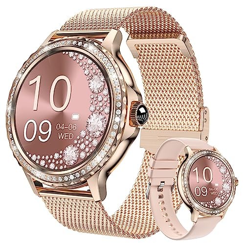 BOCLOUD Smart Watch for Men Women (Answer/Make Call), 1.3 Bluetooth Smartwatches for iPhone Android iOS IP68 Waterproof Activity Tracker with Blood Pressure/Heart Rate/Sleep Monitor 100+ Sport Modes