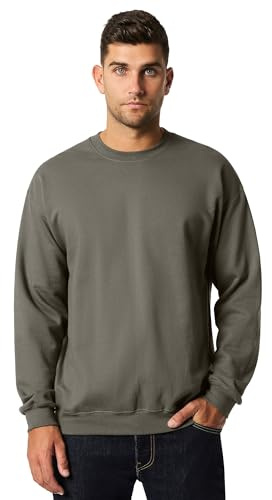 Gildan Mens Softstyle Crewneck Sweatshirt, Charcoal, 4XL