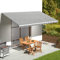 Annlera Tenda Da Sole 600x300 cm Da Balcone Estensibile Da Esterno Parasole Autoportante A Bracci Antracite E Bianco