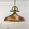 bamyum Asletl-Marine Hängelampe Industrial Vintage Ø41 cm, Küchenlampe Hängend Vintage, Pendelleuchte Esstisch Vintage, Hängelampe Esstisch, Wohnzimmerlampe, Pendelleuchte Kupferfarbe, Küchenlampe