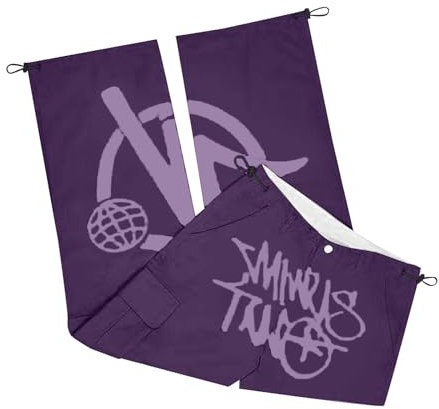 Minus Two Cargo Y2K Jeans da uomo con stampa Harajuku Hip Hop Denim, gamba larga, gonna dritta, pantaloni unisex skate, pantaloni da jogging Activewear S-XL, 4_viola, M