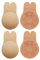 ZAIQUN 2 Pack Invisible Strapless Backless Rabbit Bra Reusable Lifting Bra Cups Backless Nipple Cover Adhesive Silicone