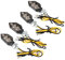 YOUNLEN 4 x Mini Clignotant LED Adapté Aux Motos 12V, Indicateurs de Moto LED, Clignotants Lumières pour Moto, Voitures à Pédales