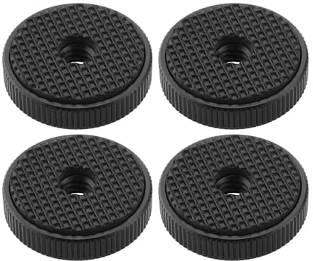 SG Store 4 STÜCKE 1/4 Zoll Kamera Aluminiumlegierung Weibliches Rändelrad 26 x 6,5mm Kamera Kontermutter Adapter für Den Anschluss von Kamera An Mikrofonstativ
