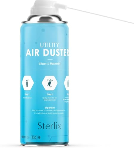 SIB Air Duster Can 400ml: Compressed Air Spray Cleaner for PC, Keyboard, Electronic Devices, and Car Cleaning - Protect, Maintain, and Easy to Use with Extension Tube for Professional Cleaning (6)