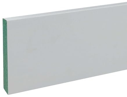 PROVISTON Plinthe 12 x 100 x 2440 mm MDF Hydro Prépeint Plinthe AV lot de 5