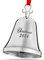 Klikel Weihnachtsglocke Ornament 2024 - Silberglocke Weihnachtsschmuck 2024 - Weihnachtsglocke 2024 Ornament - Echte Glocke Ornament für Weihnachtsbaum - Silber Gravur Weihnachten 2024-11th