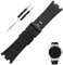 Topuly Ersatz-Uhrenarmband aus Gummi für Audemars Piguet AP Royal Oak Offshore 15703 15710 15400 26470 26400, 28 mm, Silikon-Armband mit Schnalle, 28 mm, schwarze Schnalle