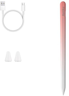 R3 Lápiz para Tablet Capacitivo Universal Compatible con Tablet Android iOS Apple iPad/Pro/Air/Mini/Samsung/Huawei//Lenovo/Xiaomi Todos Los Tabletas y Smartphones (PinkWhite)