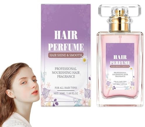 Parfum capillaire pour femme longue durée, parfum phéromones pour cheveux secs et abîmés, huiles essentielles pour femme, brume capillaire avec anti-frisottis nourrissant (1 pièce)