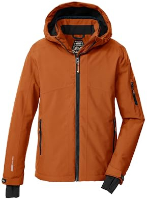 killtec Jungen Skijacke/Funktionsjacke mit Kapuze und Schneefang KSW 202 BYS SKI JCKT, rost, 164, 43469-000