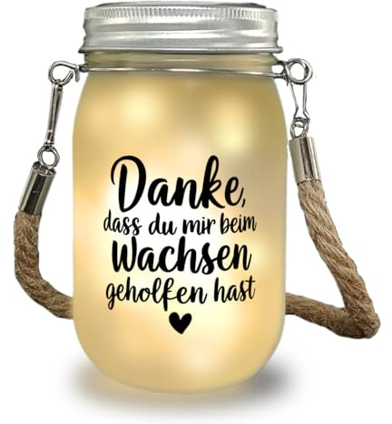 speecheese Dankeschön Solarlicht mit Herz und Spruch Herziges Solarlicht - perfekte LED Outdoorlampe für Gartenliebhaber
