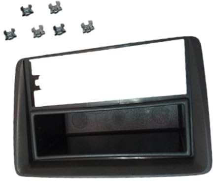 Mascherina autoradio 2 DIN NERA per Fiat Panda dal 2003 al 2011 IP-MS099/B