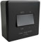 Matt Black Screwless Fan Isolator Switch & 32mm Black Surface Pattress Back Box