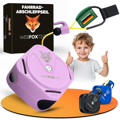 WebfoxTec Corda di traino per bicicletta per bambini (rosa)