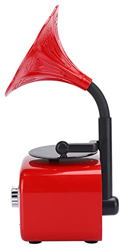Cocoarm Retro-Lautsprecher, Tragbarer 5-W-Lautsprecher mit 1200-mAh- und Kartensteckplatz für Desktop-Laptop-Reisen, Kompaktes, Leichtes Design in 5 Farben für Musikliebhaber (Peking-Oper Rot)