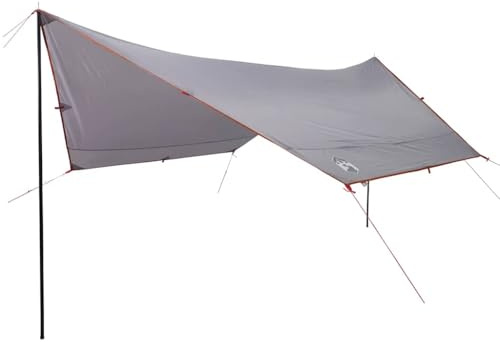 Faltbare Zeltplane mit Tragetasche aus strapazierfähigem Oxford Tarp inklusive Tarp mit Stangen für Stabilität als vielseitige Überdachung