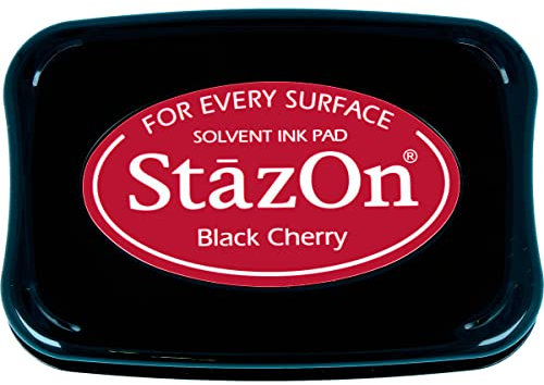 Tsukineko StazOn Stamp Pad, Black Cherry, SZ000022