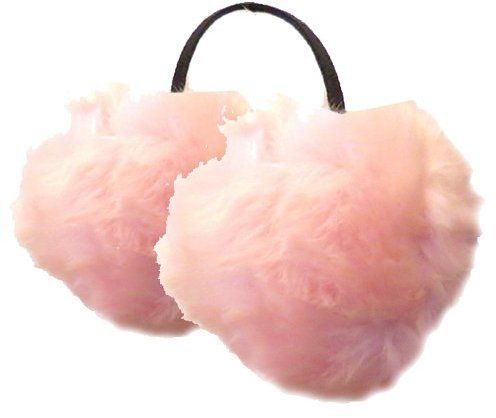 BRUBAKER Earmuffs - flauschige Fell Ohrenwärmer Rosa