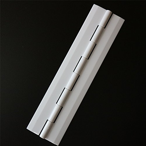 CHARNIERE acrylique 150mm, BLANC début Charnière Piano en acrylique