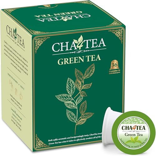 Cha4TEA K-Cup Green Tea, 36-Count Keurig K Cups