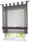 1er-Pack Raffrollo mit Schlaufen Gardinen Voile Transparent Vorhang (BxH 120x155cm, grau)