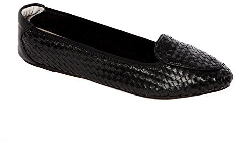 Cocorose Foldable Shoes - Clapham Ladies Leather Ballet Pumps - Black - Size 9