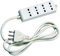 Link LKMP04F Multiprese a 4 Prese 10/16, Spina Tripolare Italiana 16A, Cavo da 1.5 m